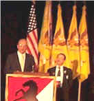 Army Secretary, Thomas E. White, Jr. and Ollie Pickral, President 11ACVVC