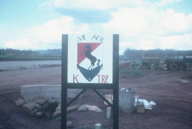 K Troop's Sign Adjacent To The Orderly Room