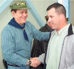 Bob Hersey Greets Returnee