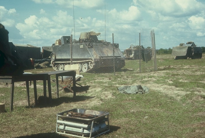 An ACAV of K Troop, 3 rd Squadron, 11 th Armored Cavalry Regiment.
